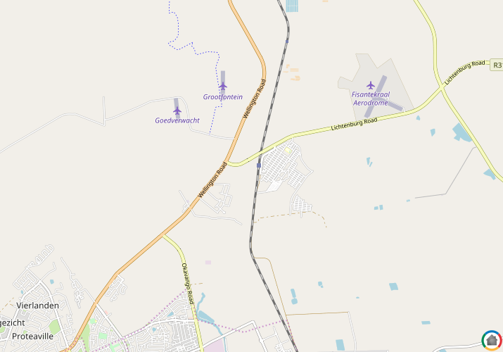 Map location of Fisantekraal